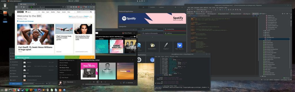 My shiny desktop in all its glory.
